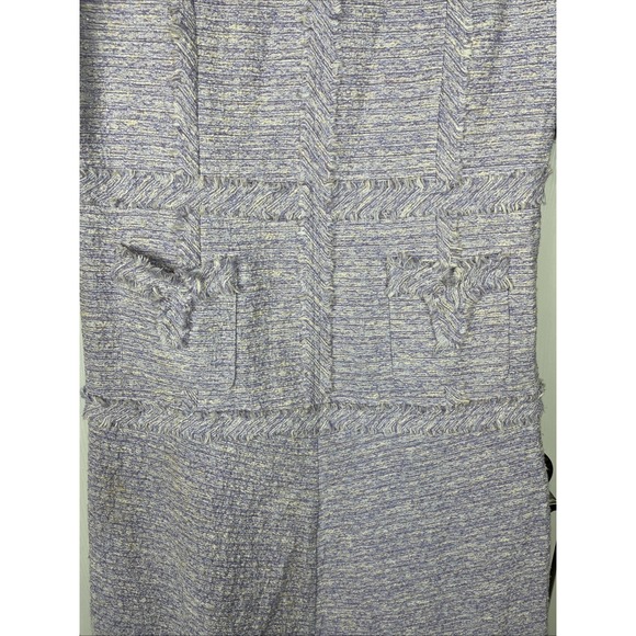 Teri Jon by‎ Rickie Freeman Metallic Tweed Geo Stripe Dress Womens Size 8 - Picture 4 of 11